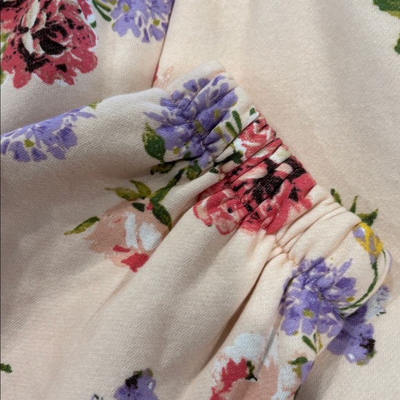 NWT fb girls Floral Print Joggers. - Picture 2 of 5